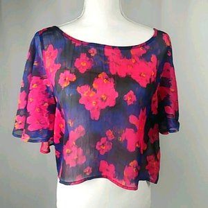 Hollister Flowered crop top